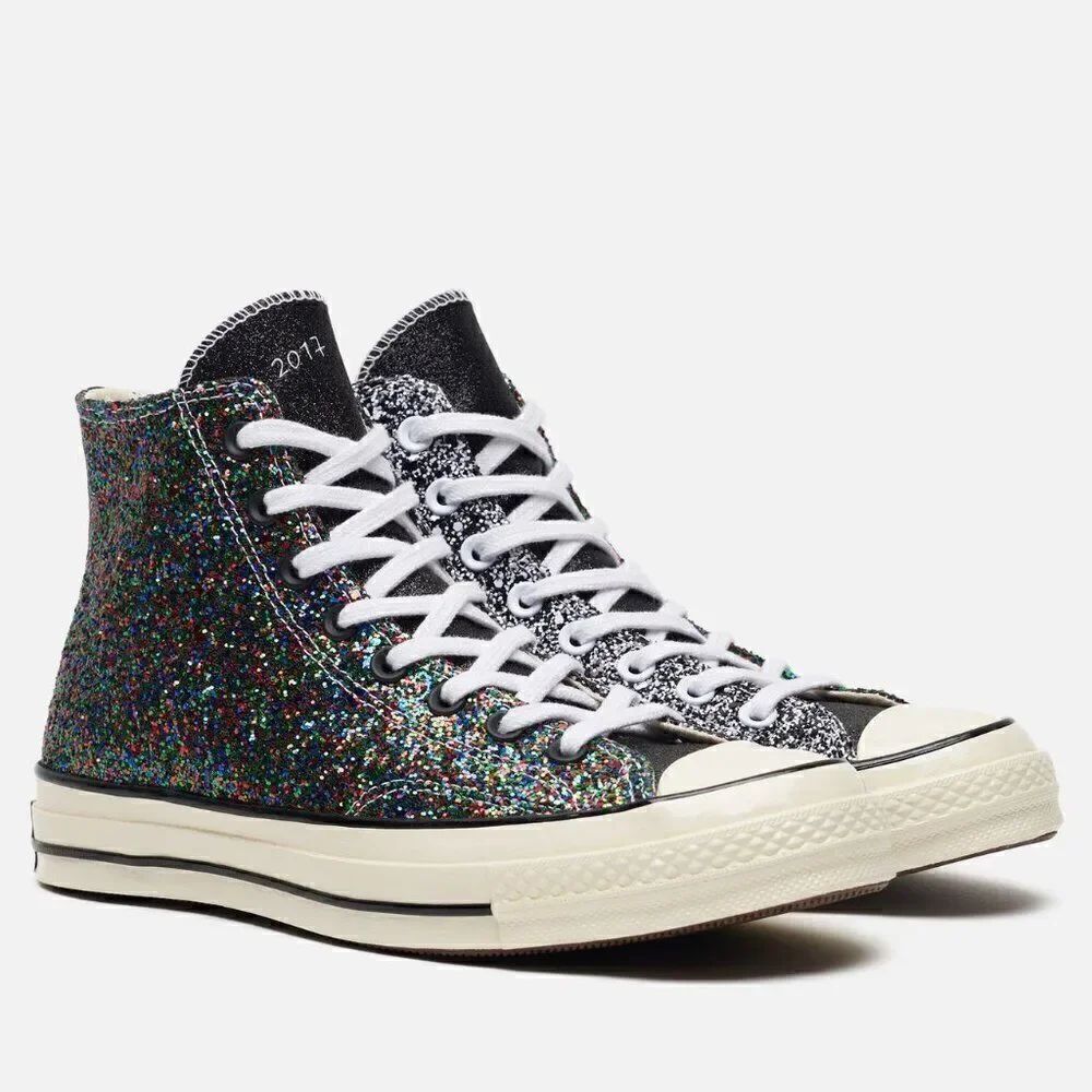 Converse JW Anderson x Chuck 70 Hi 'Glitter Pack Black Multicolor' 164697C 10